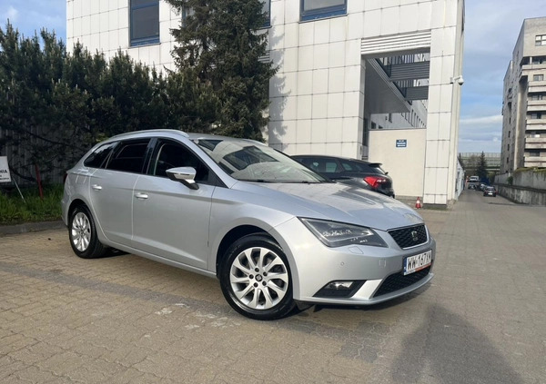 Seat Leon cena 47000 przebieg: 163000, rok produkcji 2016 z Warszawa małe 46